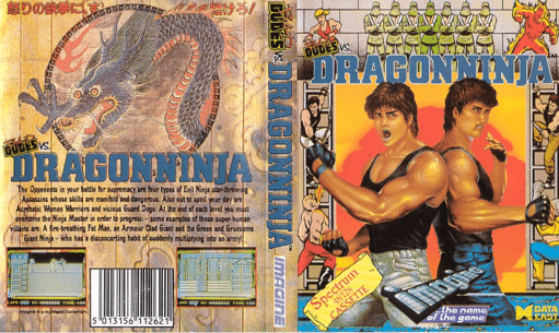 Dragon Ninja box art for ZX Spectrum